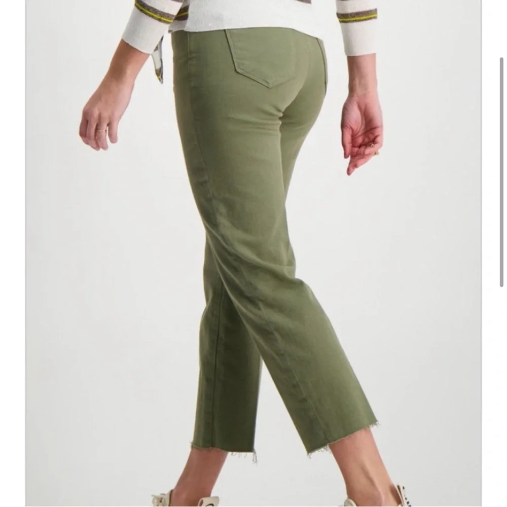 L’agence Sada H/R Crop Slim Jean in Basil